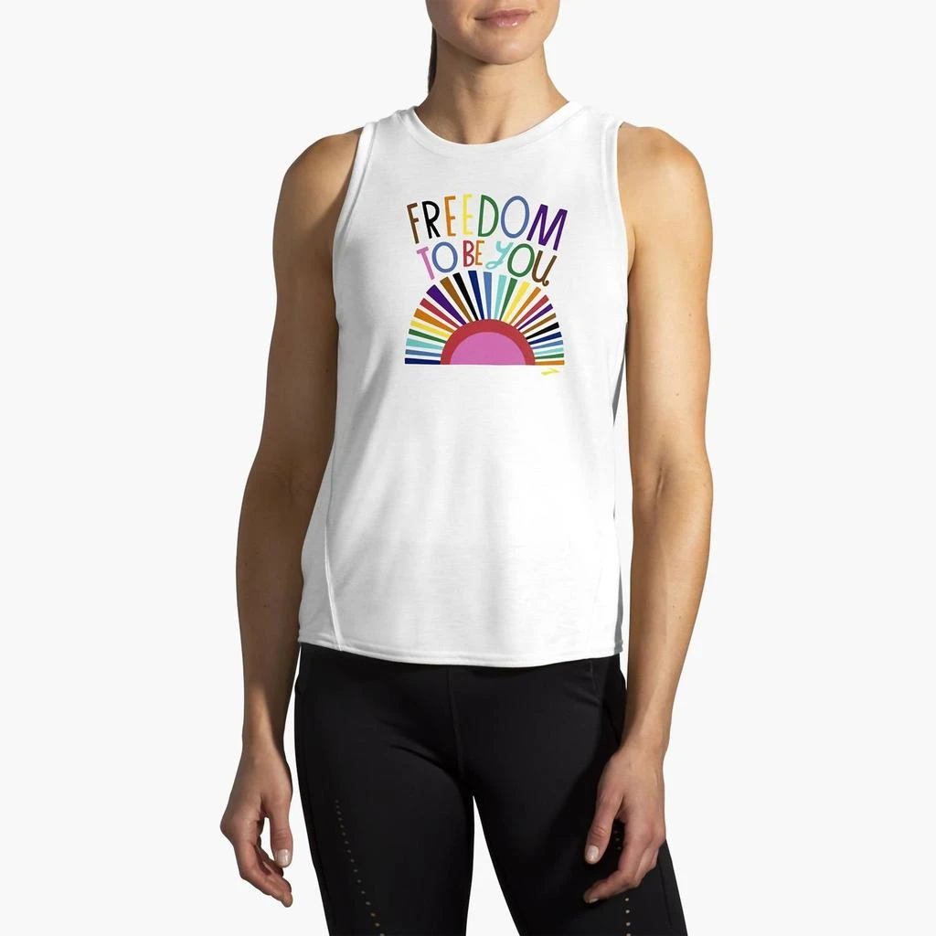 Brooks Brooks - WOMEN'S DISTANCE GRAPHIC TANK TOP 1