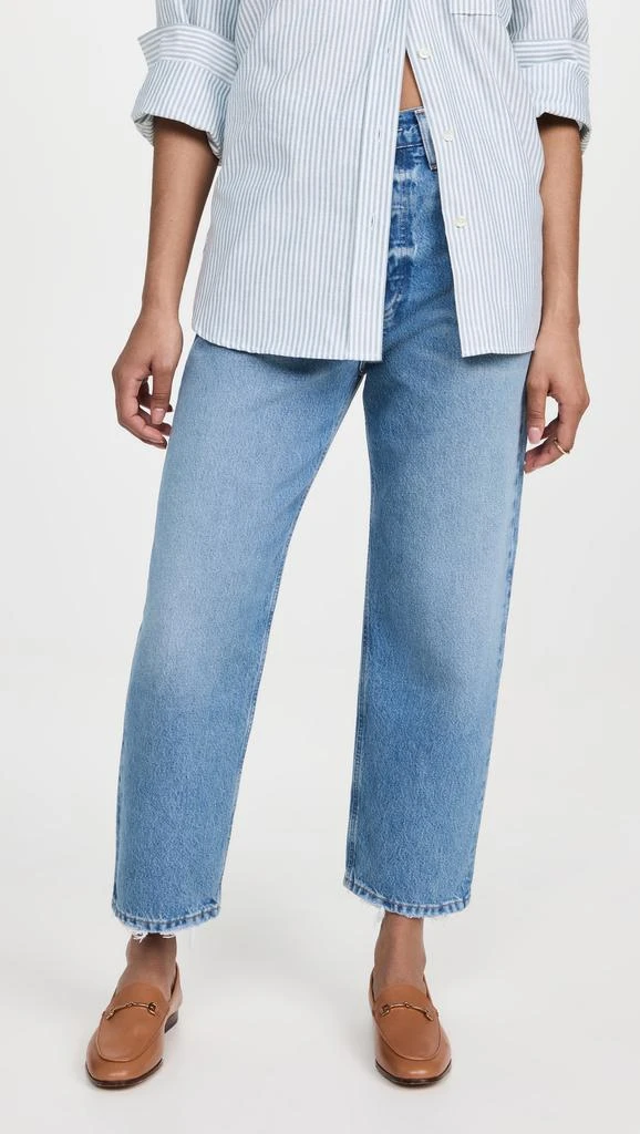 AGOLDE 90s Crop Mid Rise Straight Jeans 6