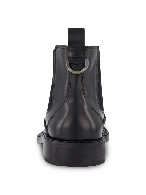 Karl Lagerfeld Paris White Label Leather Chelsea Boots 3