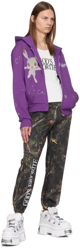 Praying Purple Pocket Creature Hoodie 4