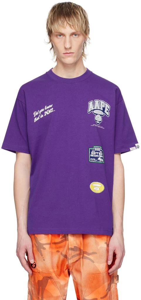 AAPE by A Bathing Ape Purple Theme T-Shirt 1