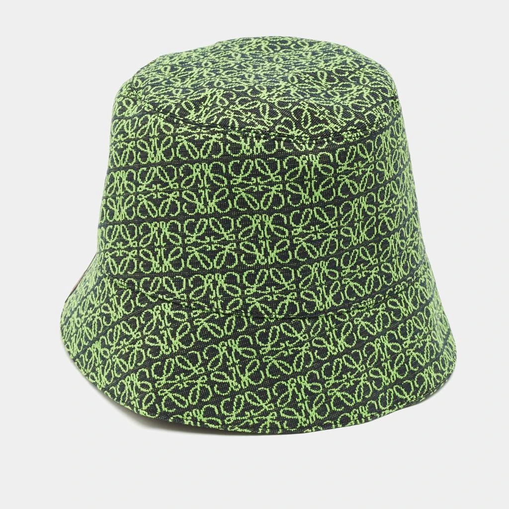 Loewe Green Anagram Jacquard Bucket Hat – On Sale Now with  display picture 1
