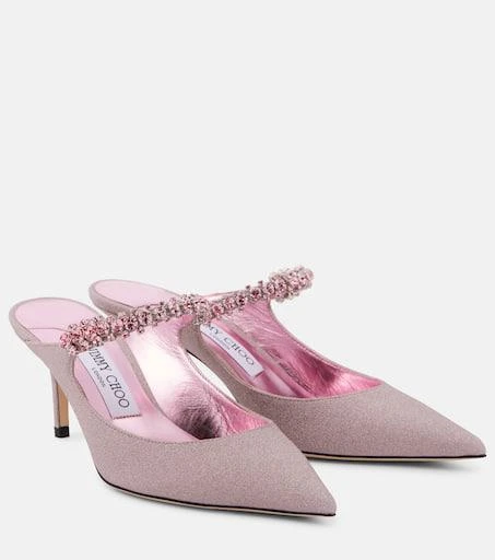 Jimmy Choo Bing 65 embellished mules 1