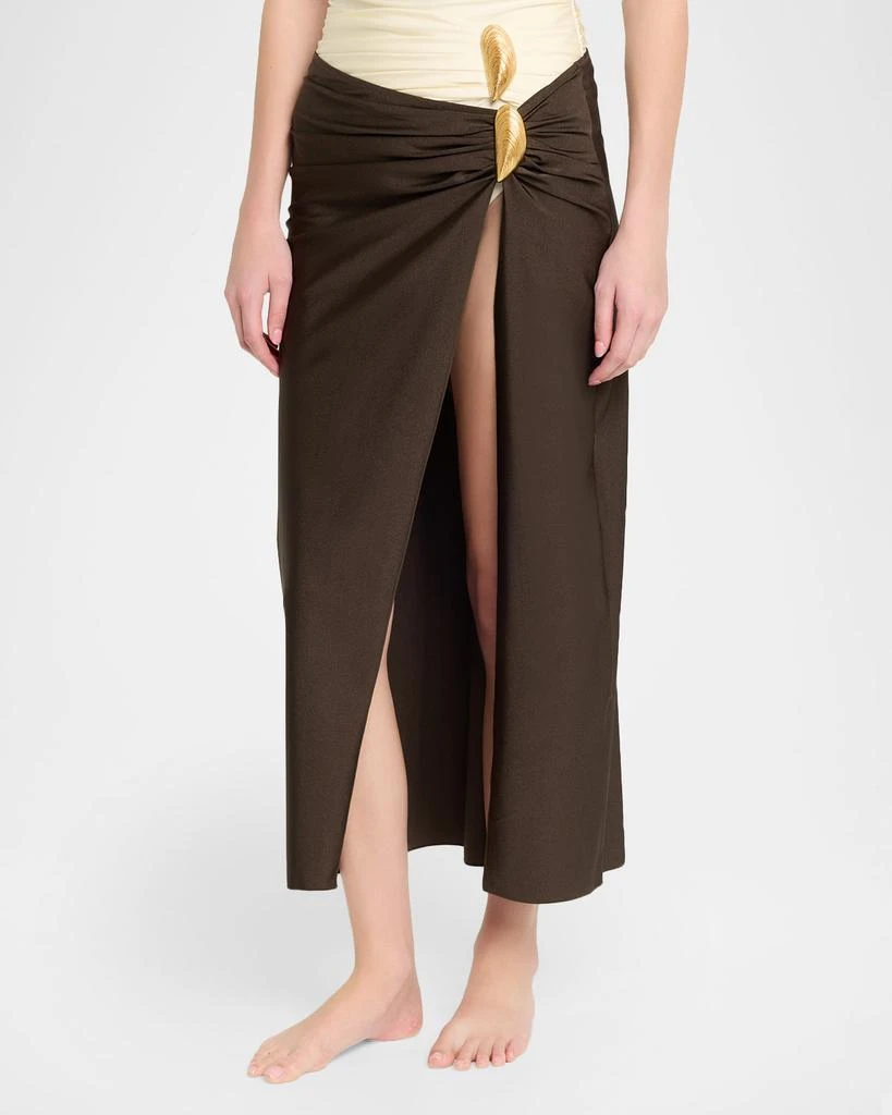 SIMKHAI Eiana Shell Midi Skirt 4