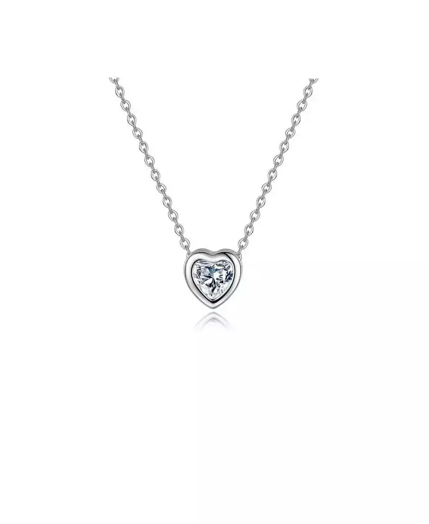 Dloria Heart Necklace with Cubic Zirconia Crystal