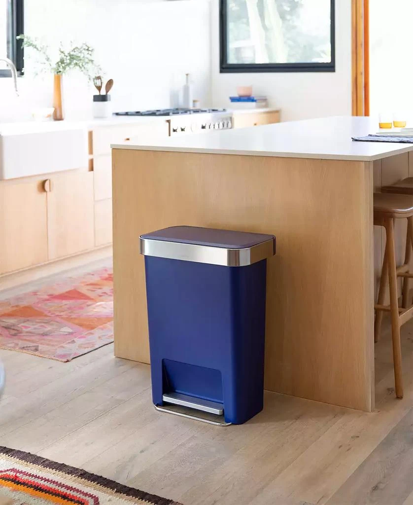 simplehuman 45-Liter Hybrid Rectangular Step Can 3