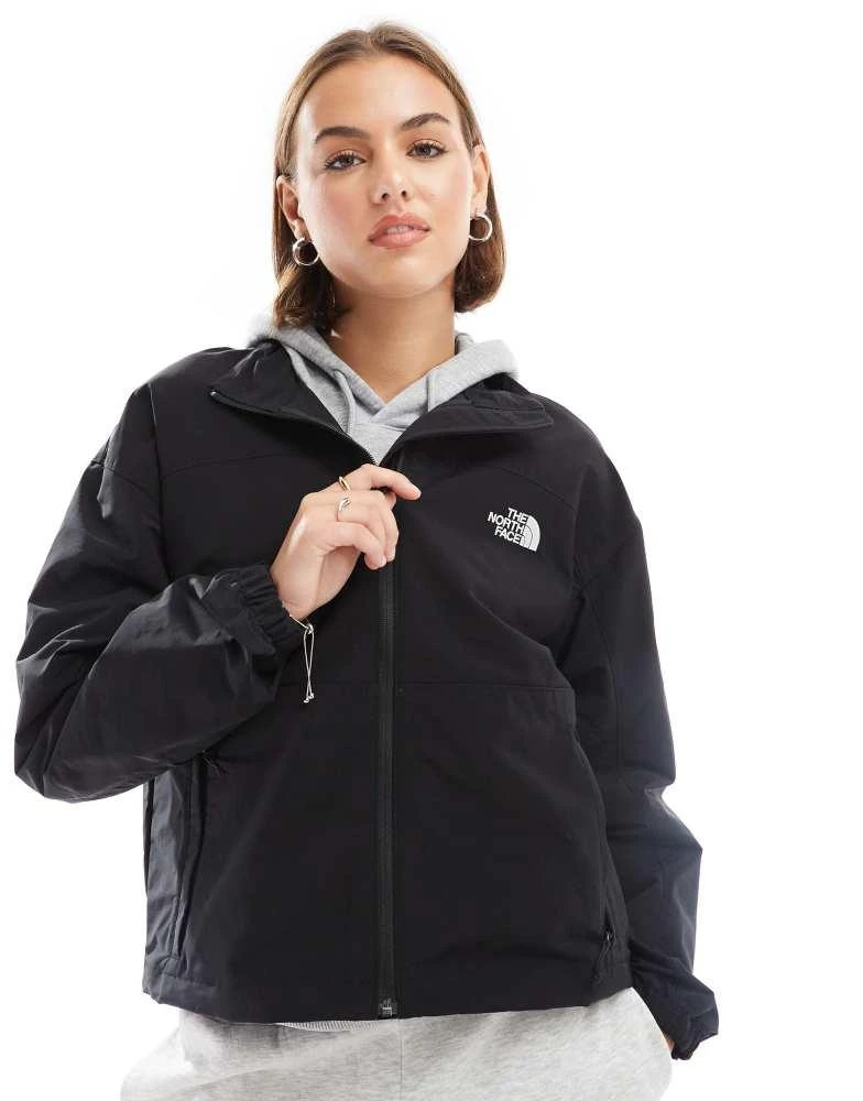 The North Face The North Face Easy Wind logo zip jacket in black 1