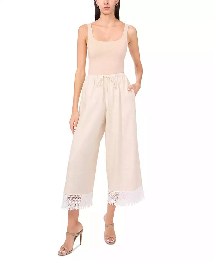 Parker Women's The Daniella Lace-Trim Cropped Pants 3