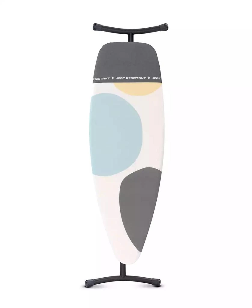 Brabantia Ironing Board D, 53" x 18", 135 x 45 Centimeter with Heat Resistant Iron Parking Zone, 1.4" 35 Millimeter and Black Frame