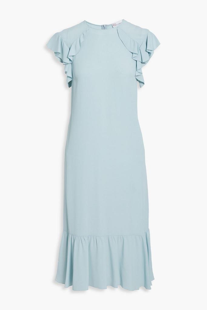 RED Valentino Ruffled crepe de chine midi dress