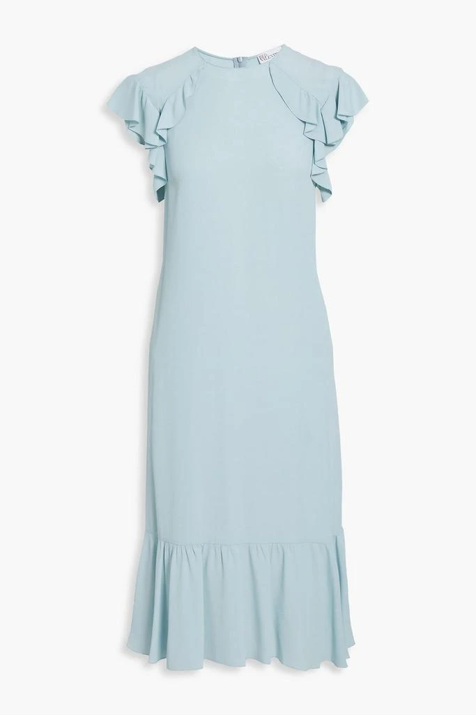 RED Valentino Ruffled crepe de chine midi dress 1