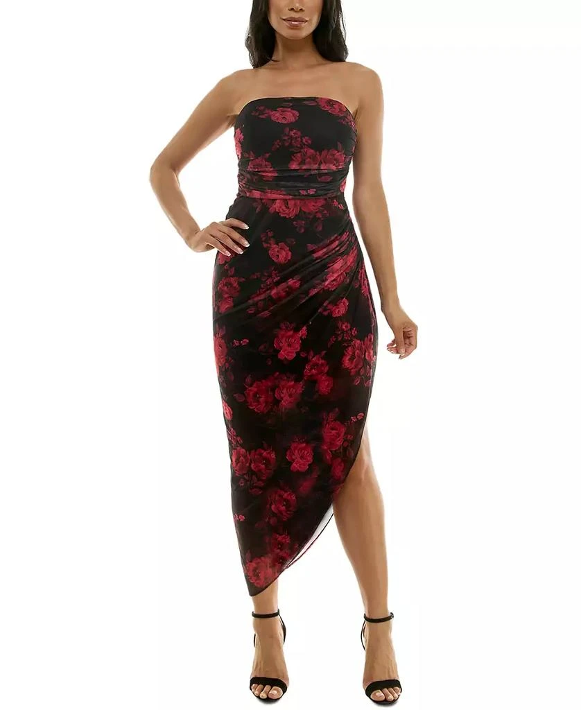 Emerald Sundae Juniors' Floral-Print Midi Dress 1