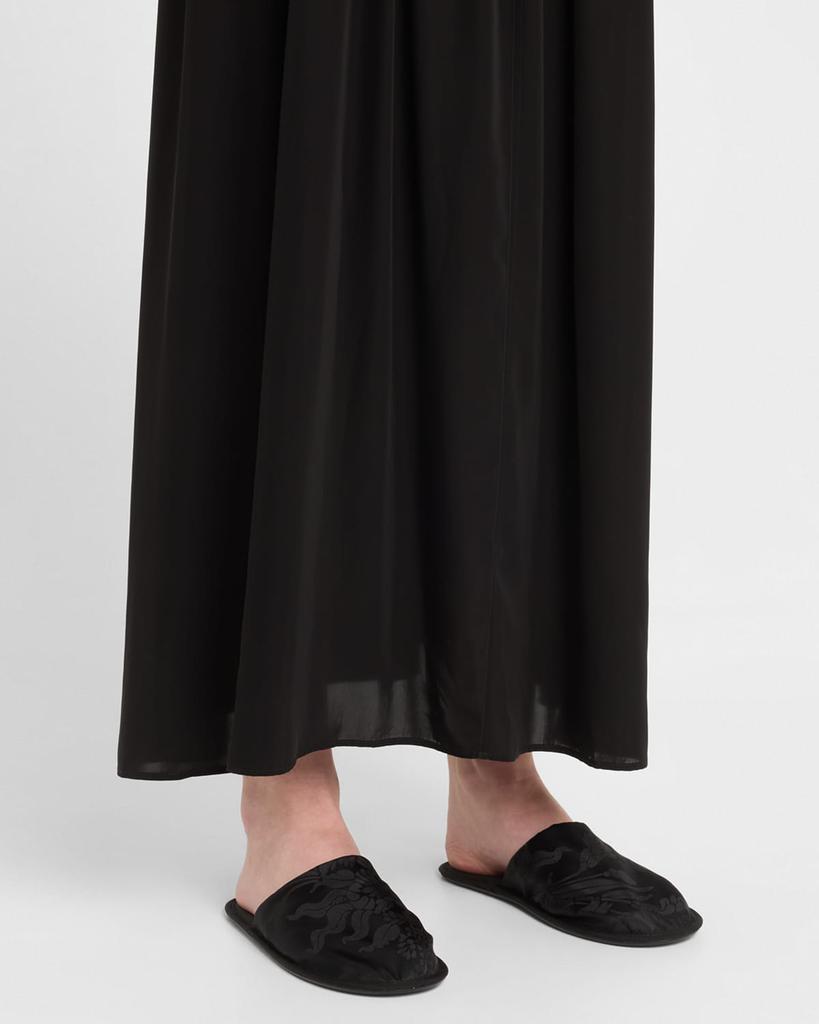 The Row Frances Brocade Silk Mule Slippers