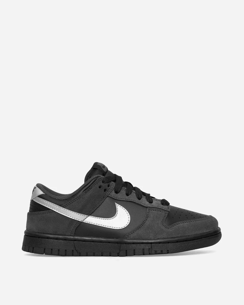 NIKE Women's Dunk Low Sneakers Black / Metallic Silver 1