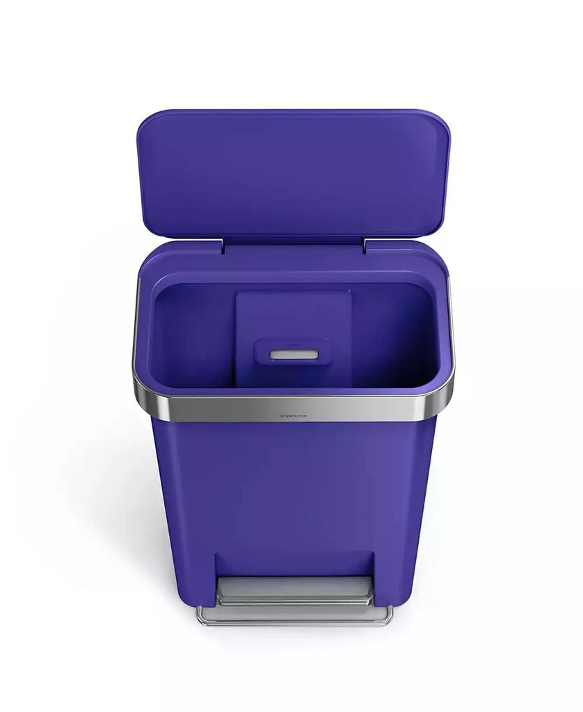 simplehuman 45-Liter Hybrid Rectangular Step Can 4