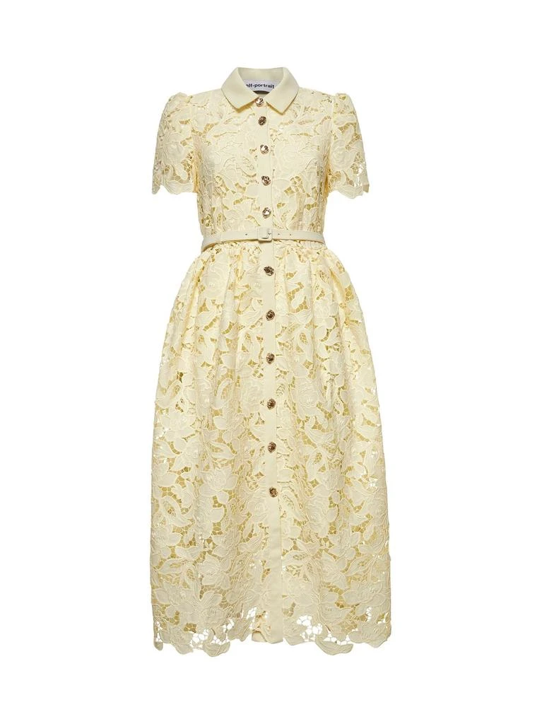 Self Portrait Self-Portrait Lace Collared Midi Dress 1