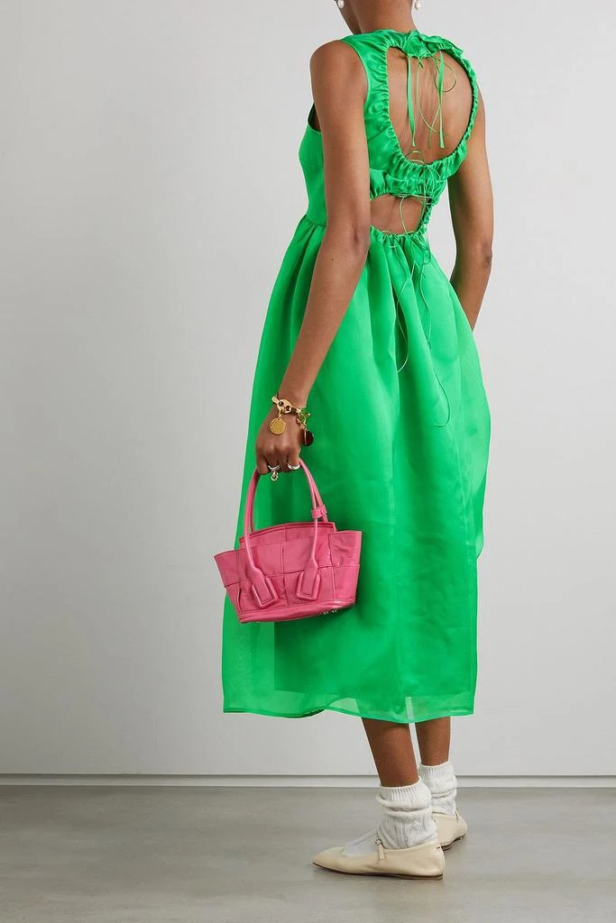 CECILIE BAHNSEN Fang open-back silk-organza midi dress 2