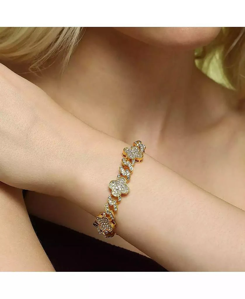 SOHI Women
s The Small Clover Tennis Bracelet 3