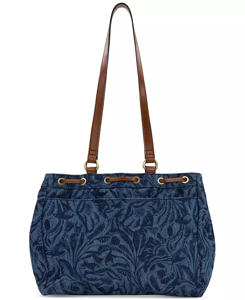 Patricia Nash Mouliana Small Denim Drawstring Satchel 3