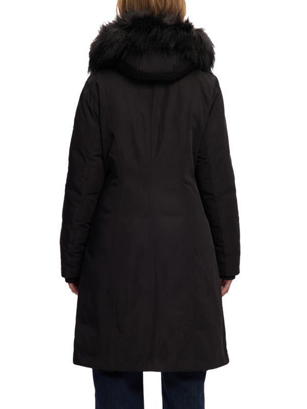 NOIZE Kristel Faux Fur-Trim Removable Hood Jacket