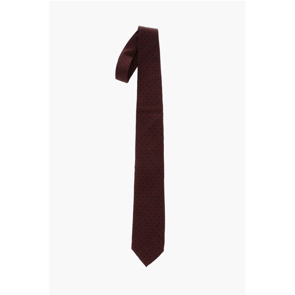 Corneliani Silk Tie with Men's Motif