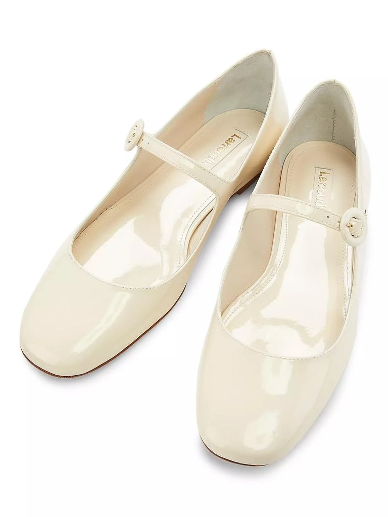 Larroudé Blair Patent Mary Jane Flats 4