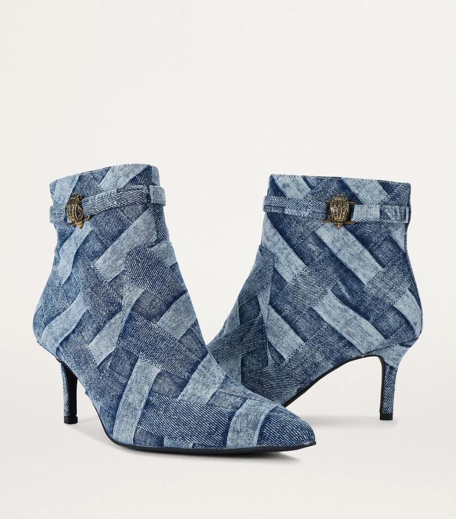Kurt Geiger Denim Kensington Flexi Ankle Boots 3
