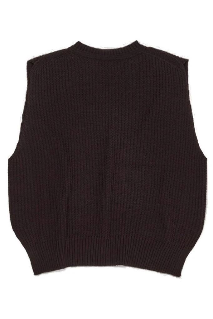 Homme Plissé Issey Miyake Homme Plissé Issey Miyake Crewneck Sleeveless Ribbed Jumper 2