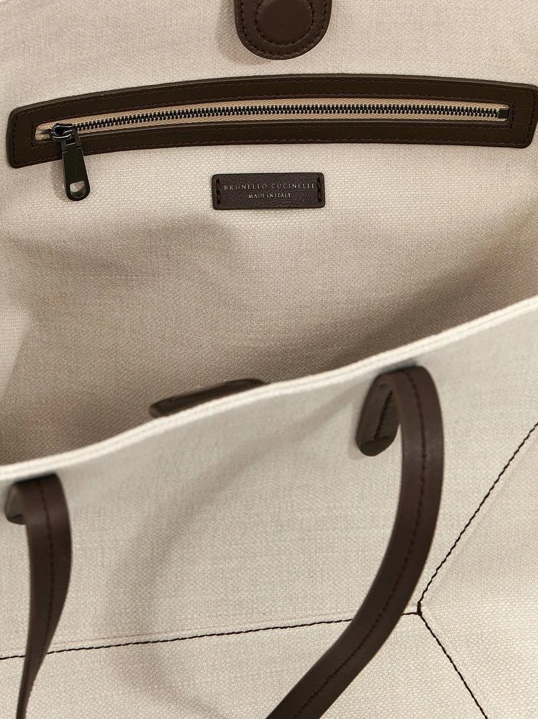 Brunello Cucinelli Brunello Cucinelli Monili-Detailed Top Handle Bag 4