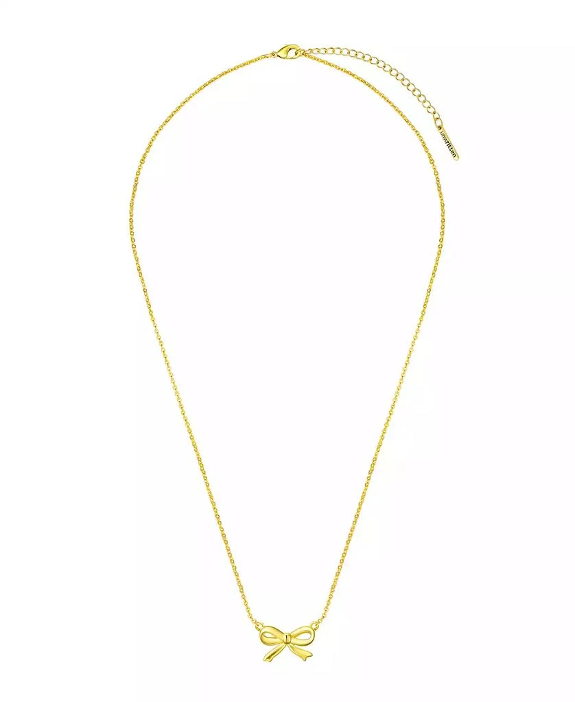 Unwritten Cubic Zirconia Bow Layered Necklace Set 2