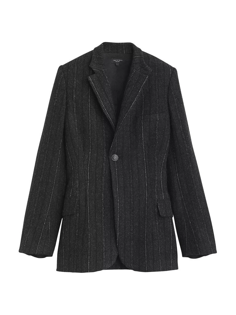 rag & bone Laurence Striped Wool Single-Breasted Blazer 1