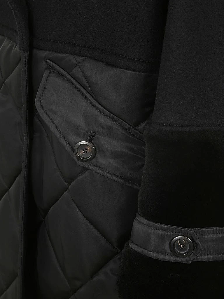 BLANCHA WOOL FABRIC, NYLON FABRIC AND SHEARLING COAT 3