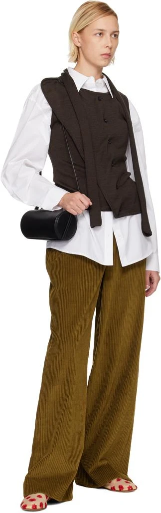 Proenza Schouler Beige Tee Embroidered Ballerina Flats 5