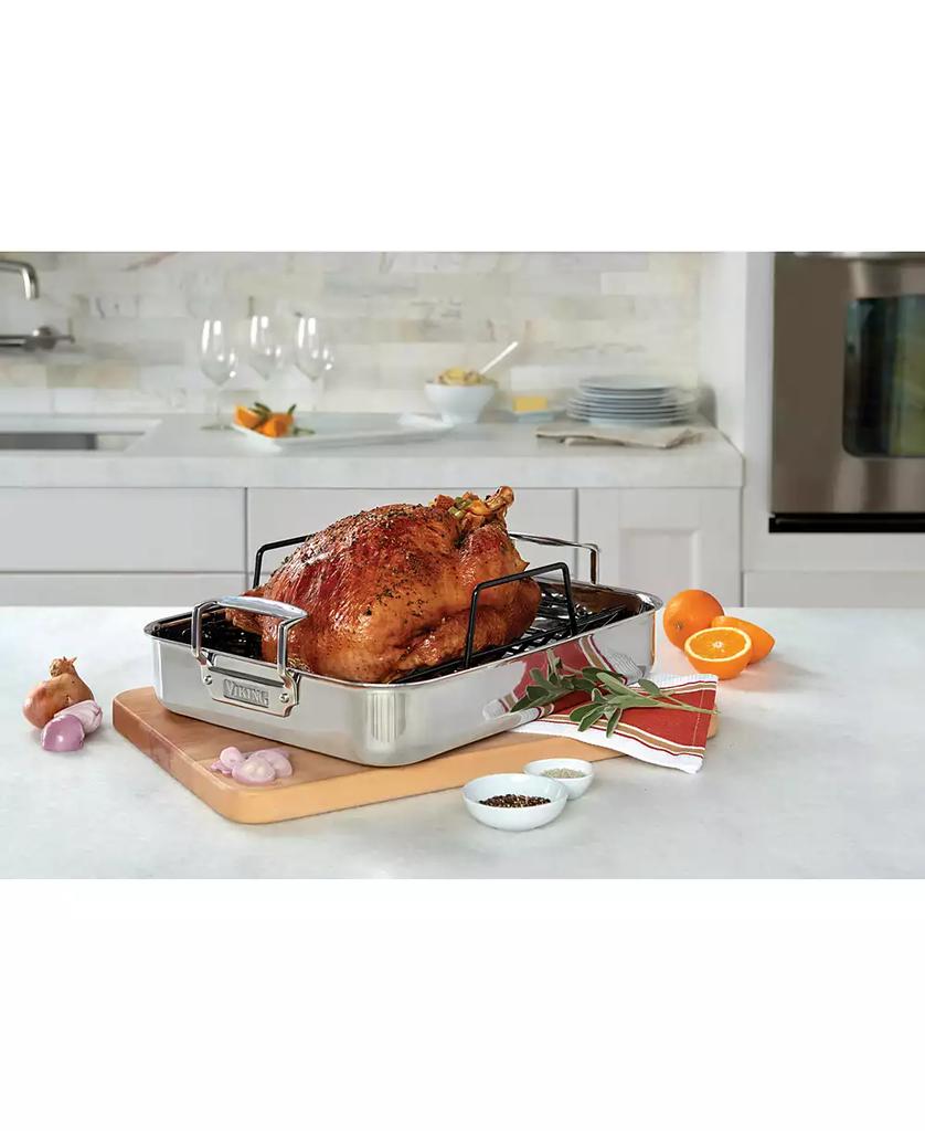 VIKING 3-Ply Stainless Steel Roasting Pan with Nonstick Rack