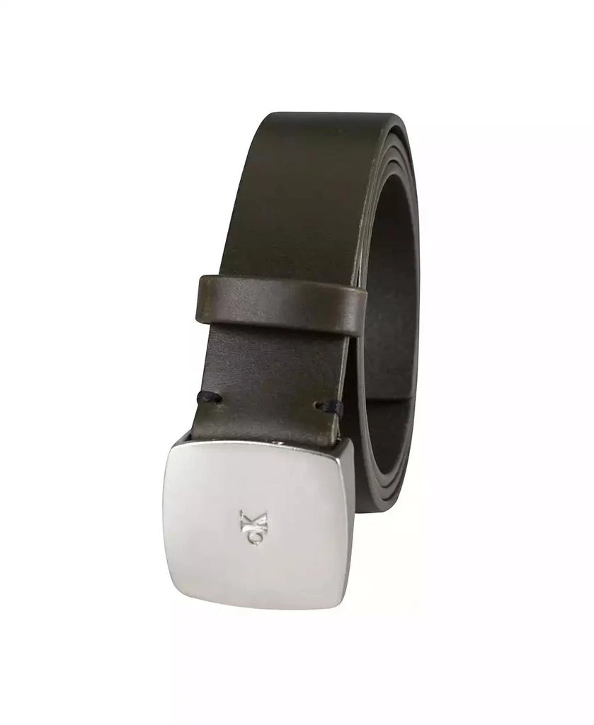 Calvin Klein Women's Micro CK Logo Leather Pant Belt 2