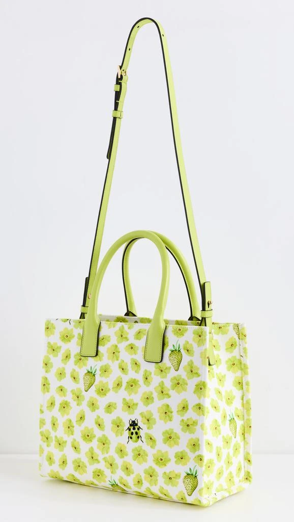 Versace Fabric and Calf Leather Small Tote 3