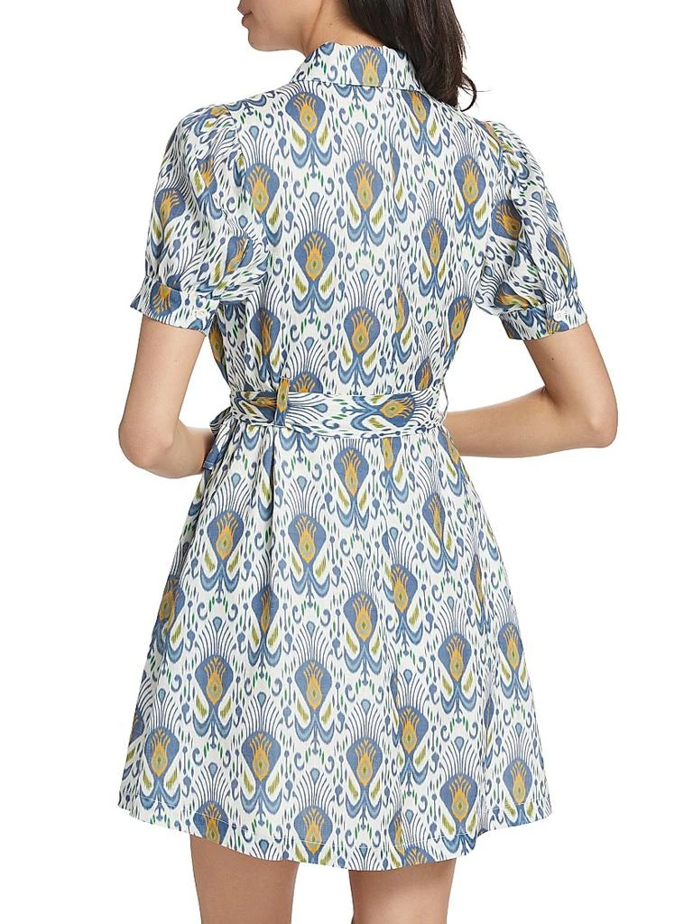 If Only Studio Ikat-Inspired Linen Minidress 5