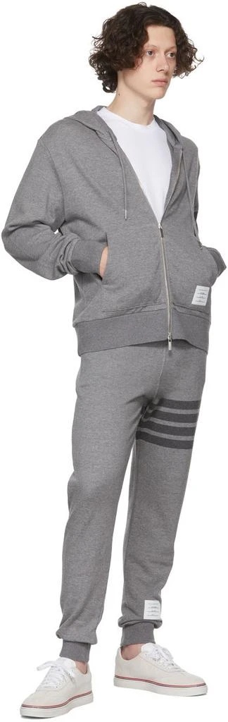 Thom Browne Gray 4-Bar Lounge Pants 4