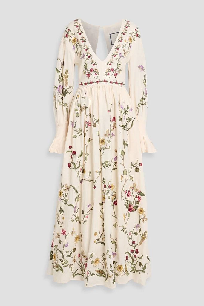 chinese dress ladies Caroline Garden Romance Magenta Floral Print Maxi Dress main image 1