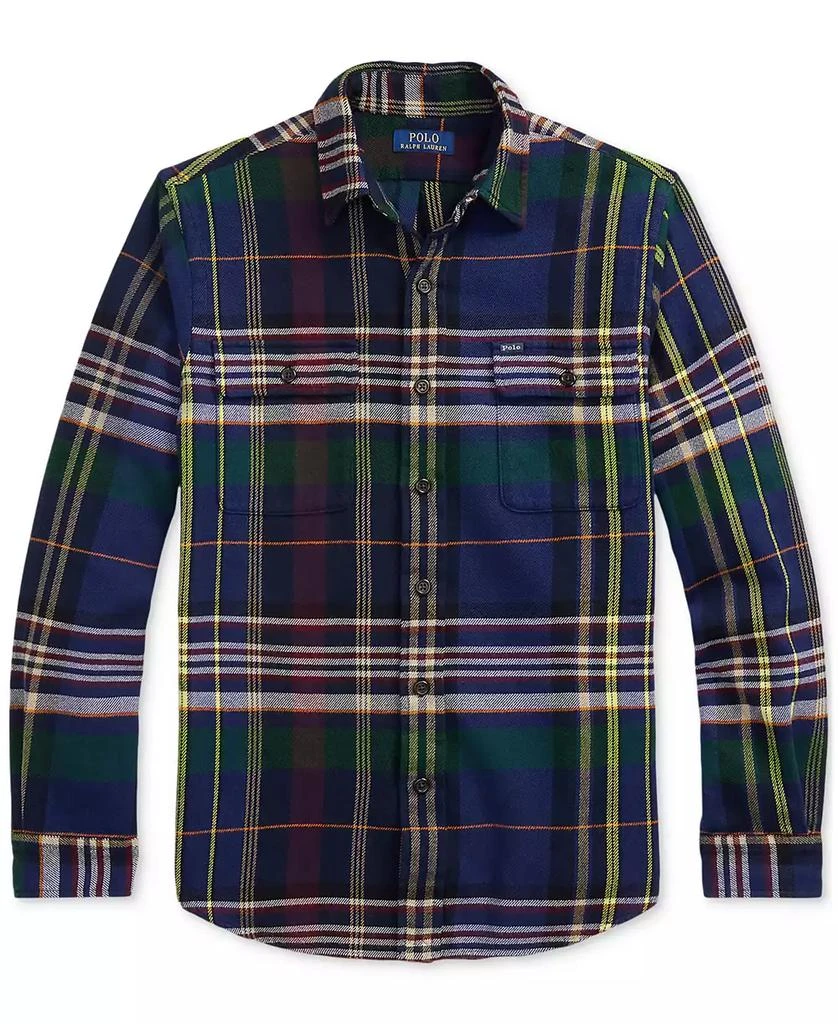 Ralph Lauren Men's Classic Plaid Brushed Flannel Workshirt 5