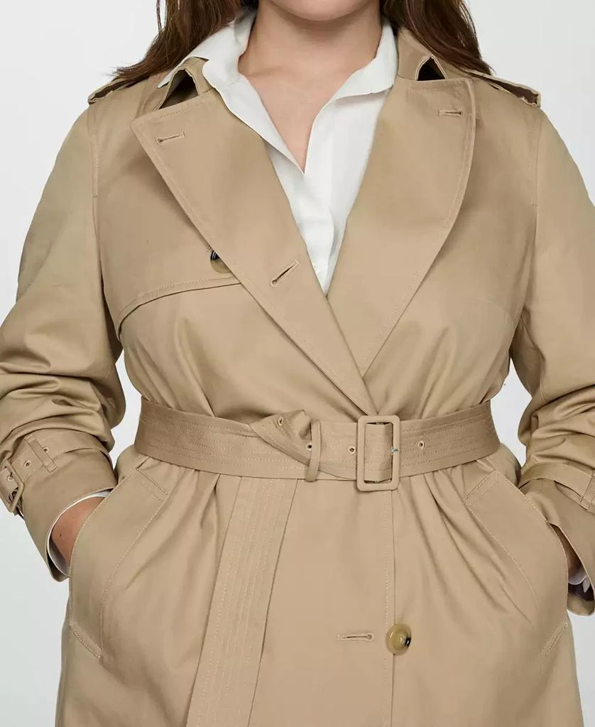 Mango Women's Belted Classic Trench Coat 3