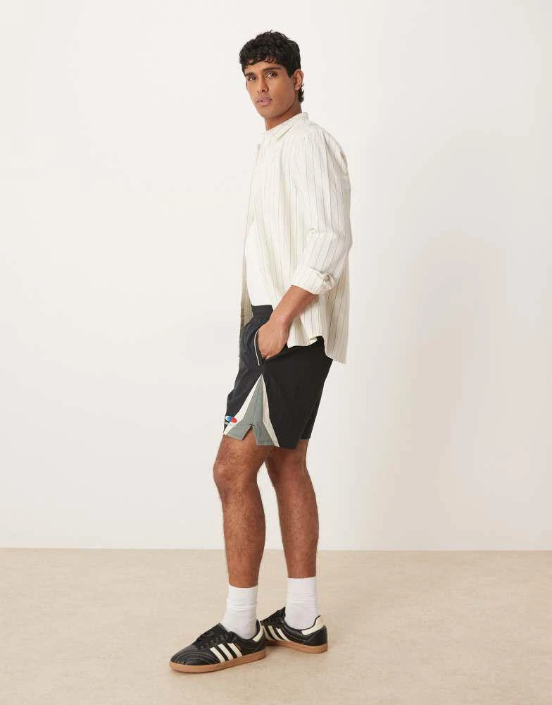 Prohibited Prohibited racer track shorts in black 3