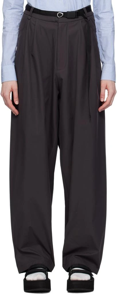 Hyein Seo Gray Belted Trousers 1