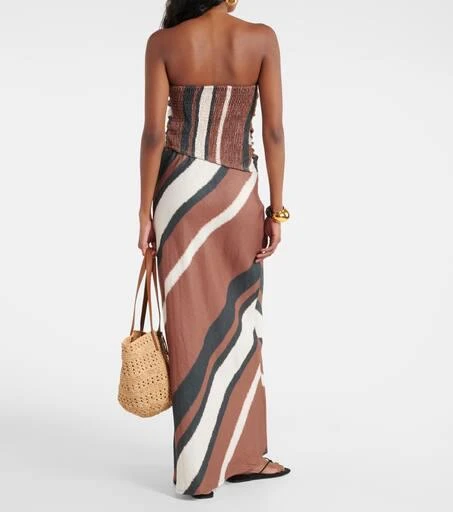 Faithfull Setubal striped linen tube top 3