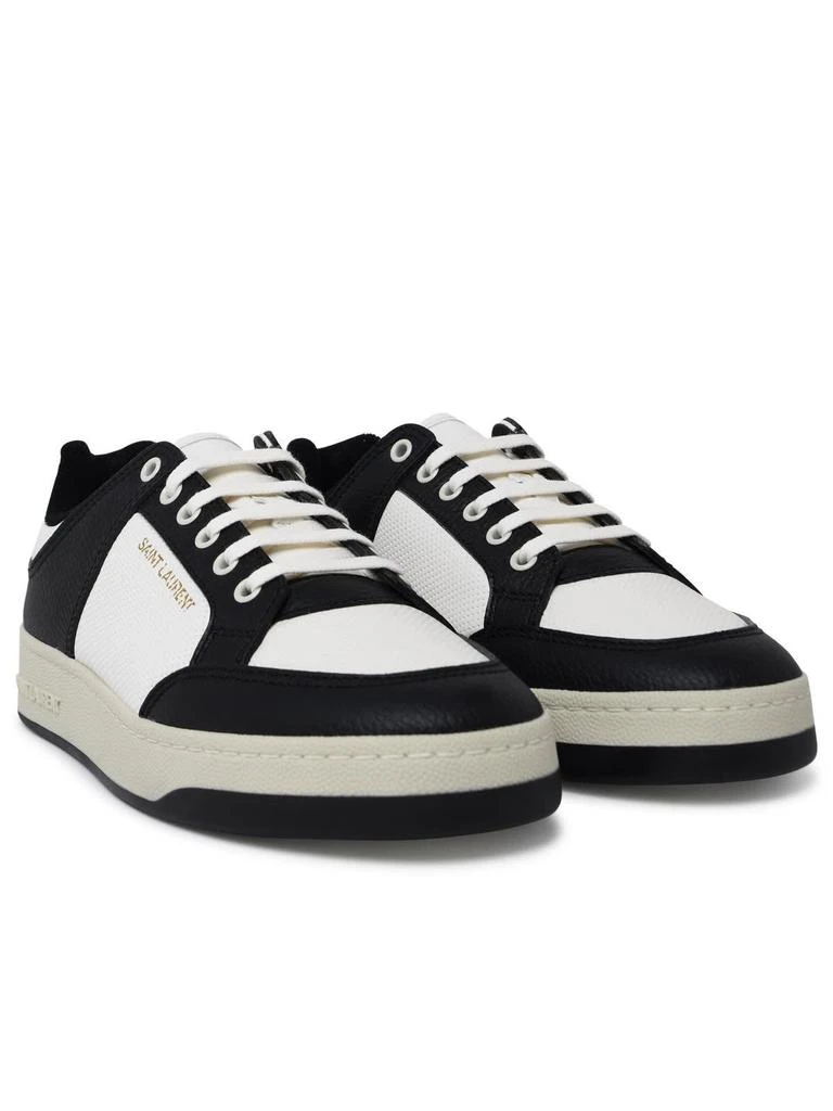 Saint Laurent Saint Laurent Sl/61 Two-tone Hammered Leather Sneakers - Men 2