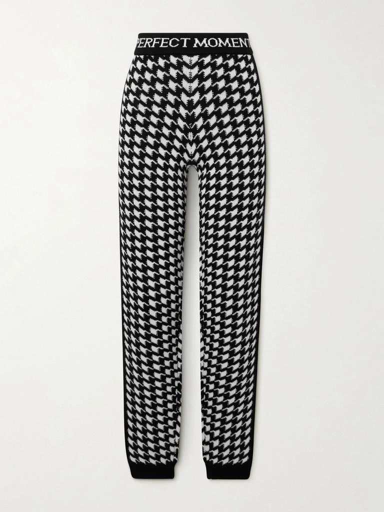 PERFECT MOMENT Houndstooth Merino Wool Leggings