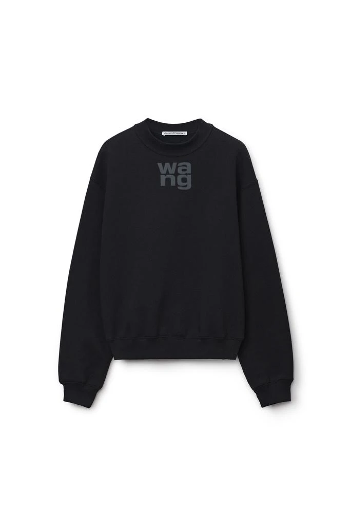 Alexander Wang puff logo sweatshirt in structured terry 1