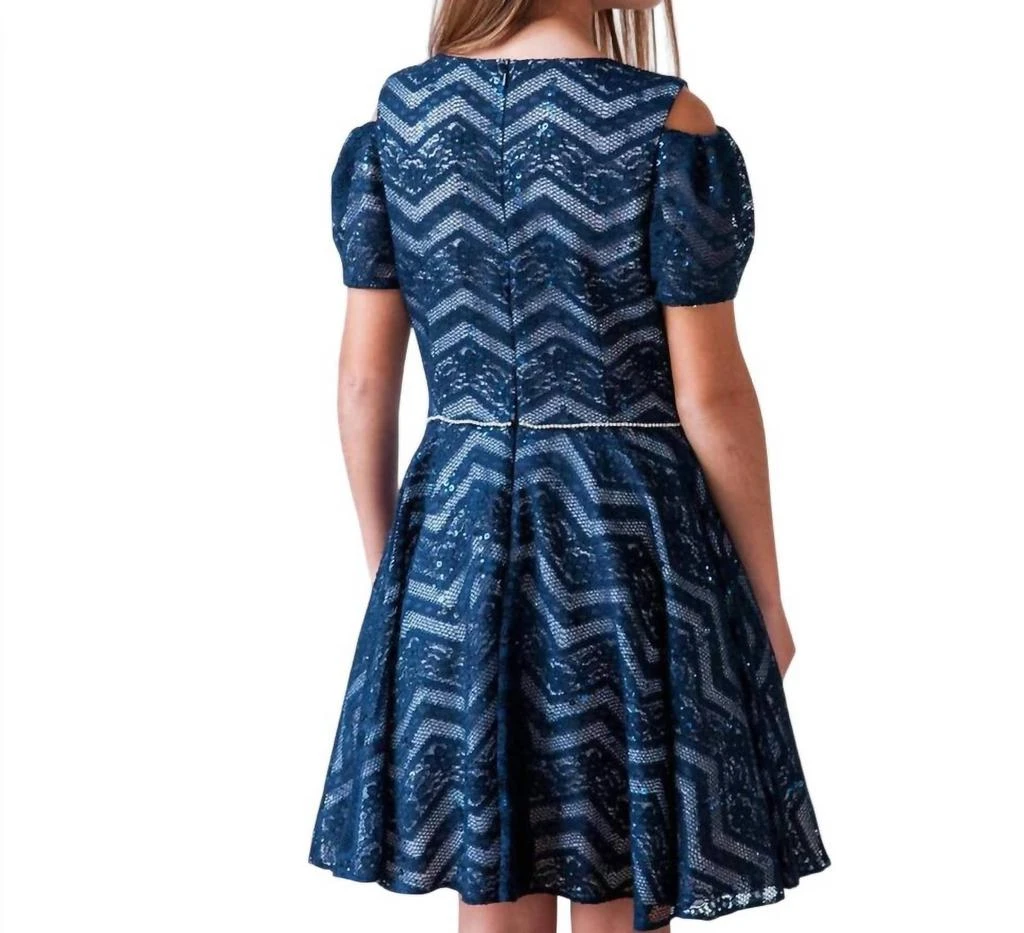 david charles blue dress David Charles Girls Short Sleeve Dress Blue DC0035 6147 – Brands Outlet main image 0