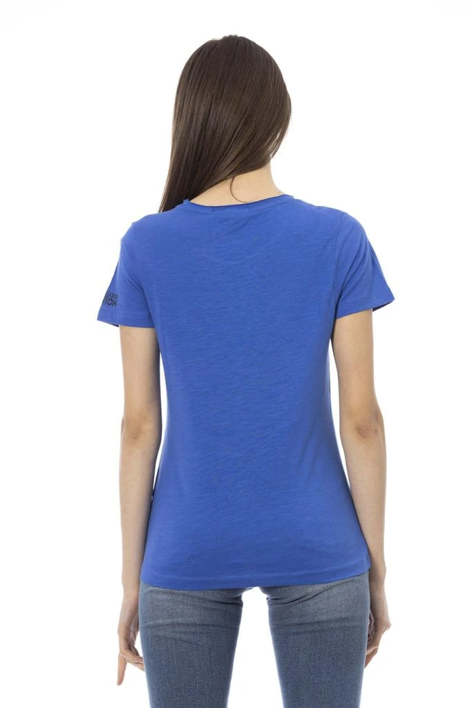 Trussardi Action Trussardi Action Blue Cotton Tops & T-Shirt 3