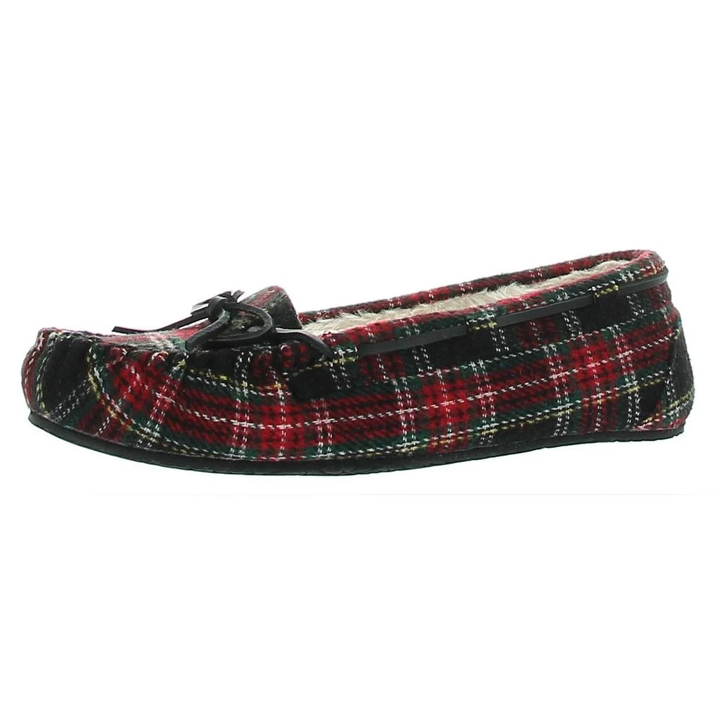 Minnetonka Lodge Trapper Womens Plaid Comfy Moccasin Slippers 1